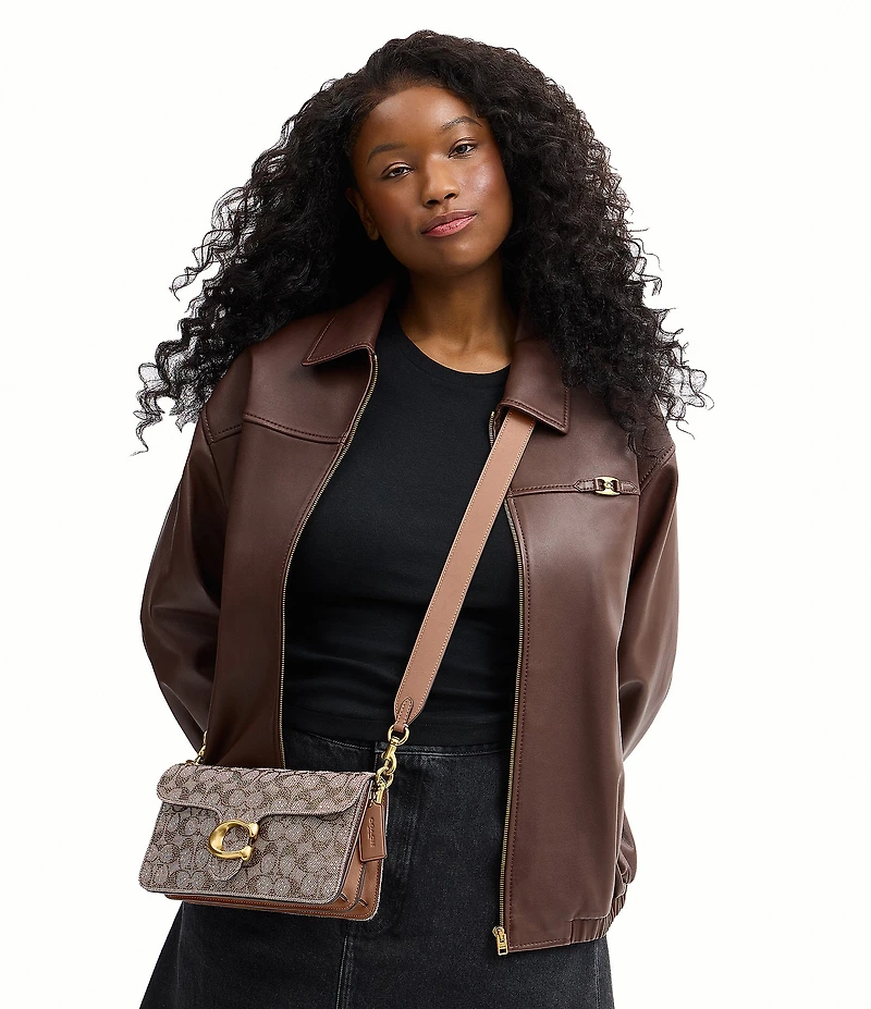 COACH Crystal Signature Jacquard Tabby 26 Shoulder Bag