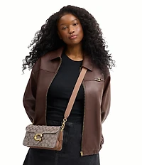 COACH Crystal Signature Jacquard Tabby 26 Shoulder Bag