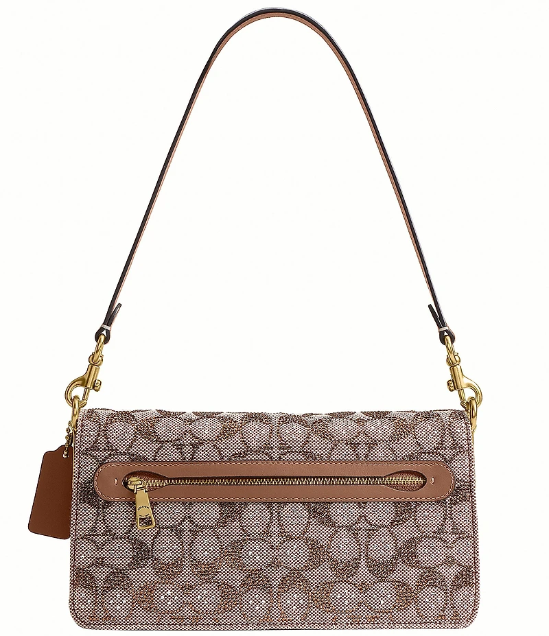 COACH Tabby 26 Crystal Signature Jacquard Shoulder Bag