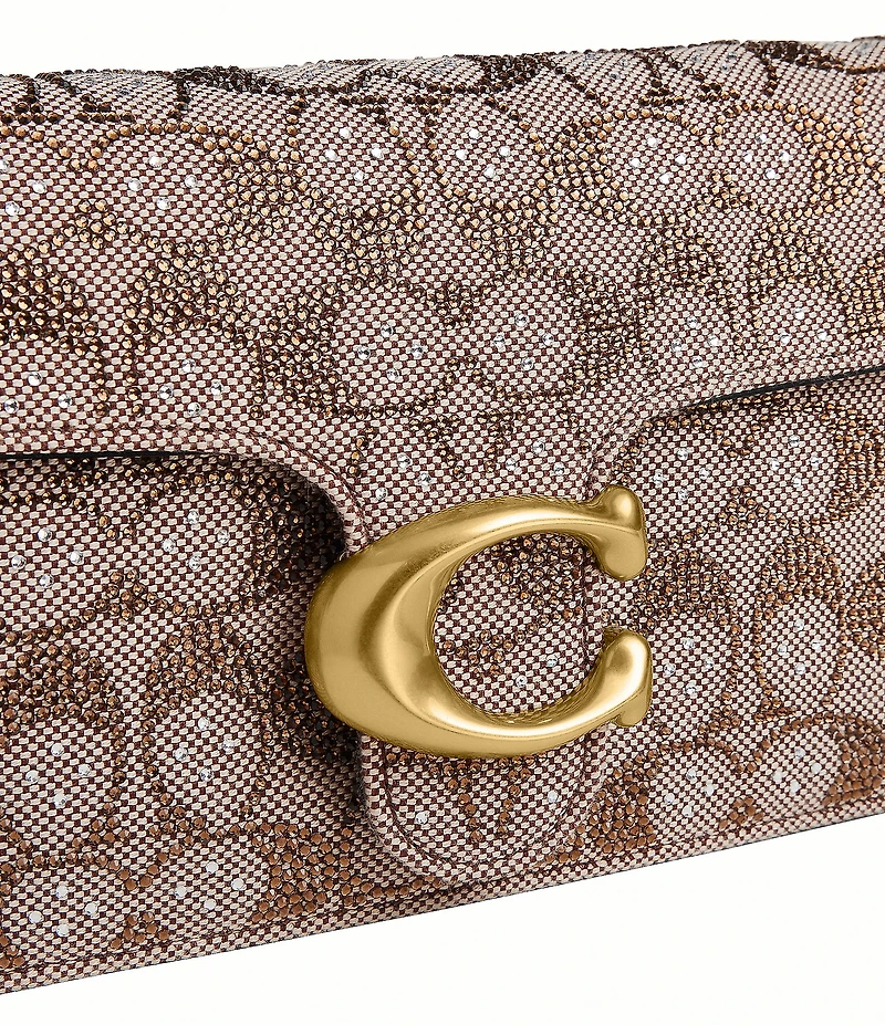 COACH Tabby 26 Crystal Signature Jacquard Shoulder Bag