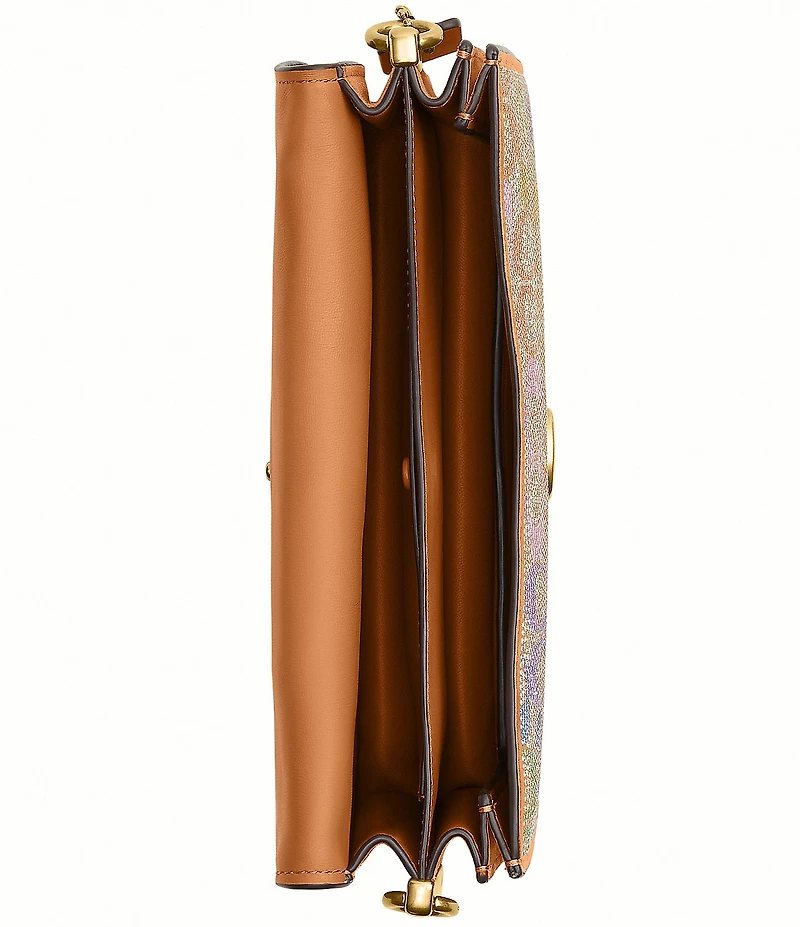 COACH Crystal Signature Tabby Shoulder Bag 26