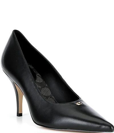 COACH Daisy Leather High Heel Pumps