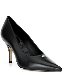 COACH Daisy Leather High Heel Pumps
