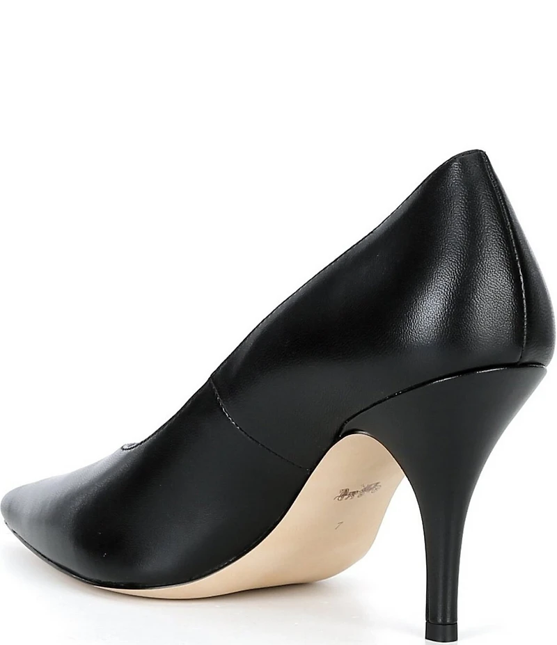 COACH Daisy Leather High Heel Pumps