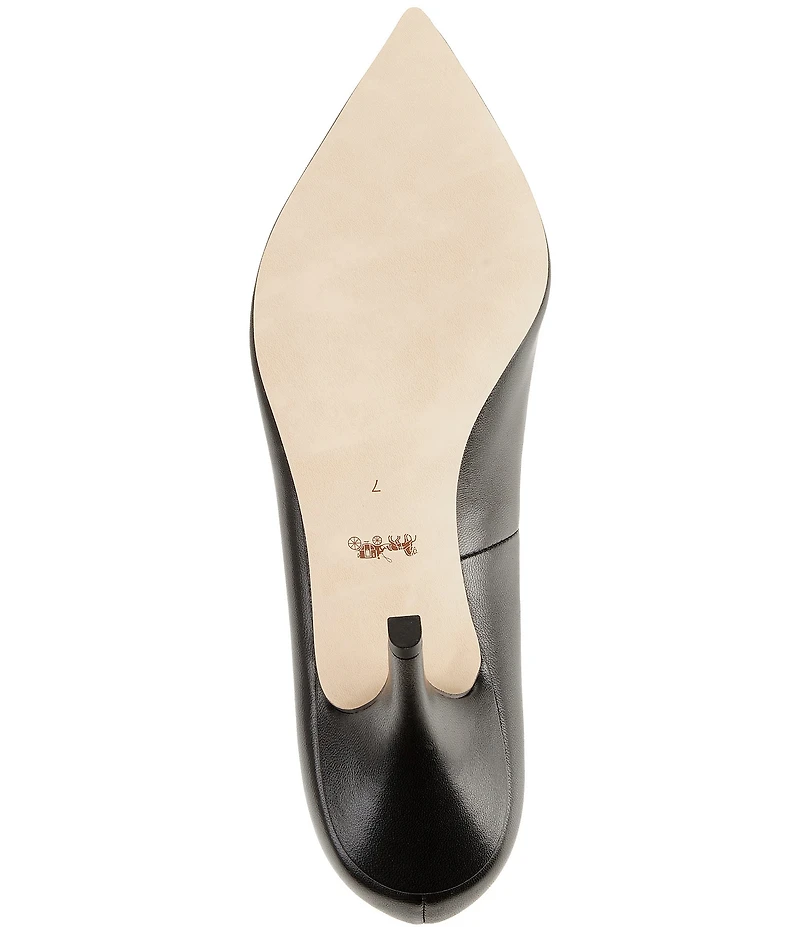 COACH Daisy Leather High Heel Pumps