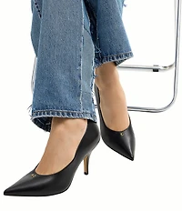 COACH Daisy Leather High Heel Pumps