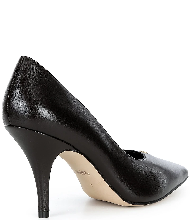 COACH Daisy Leather High Heel Pumps