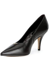 COACH Daisy Leather High Heel Pumps