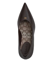 COACH Daisy Leather High Heel Pumps