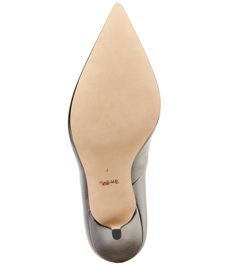 COACH Daisy Leather High Heel Pumps
