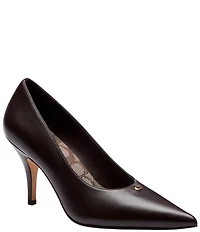 COACH Daisy Leather High Heel Pumps