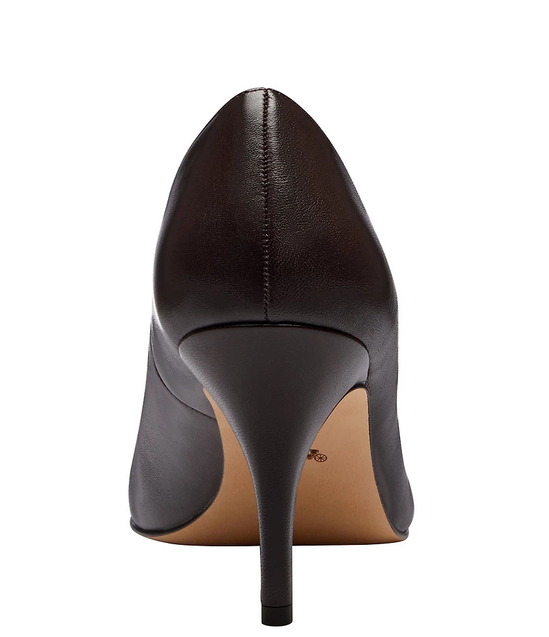 COACH Daisy Leather High Heel Pumps