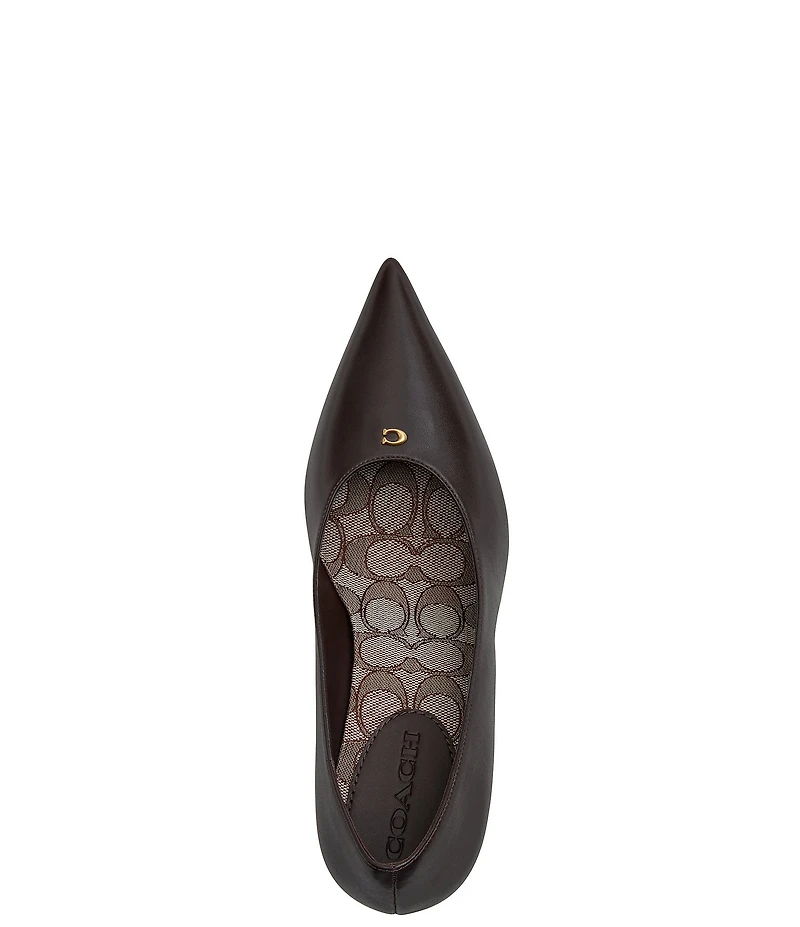 COACH Daisy Leather High Heel Pumps