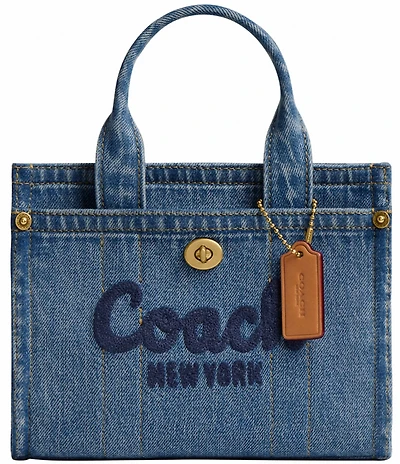 COACH Mini Cargo 20 Denim Tote Bag