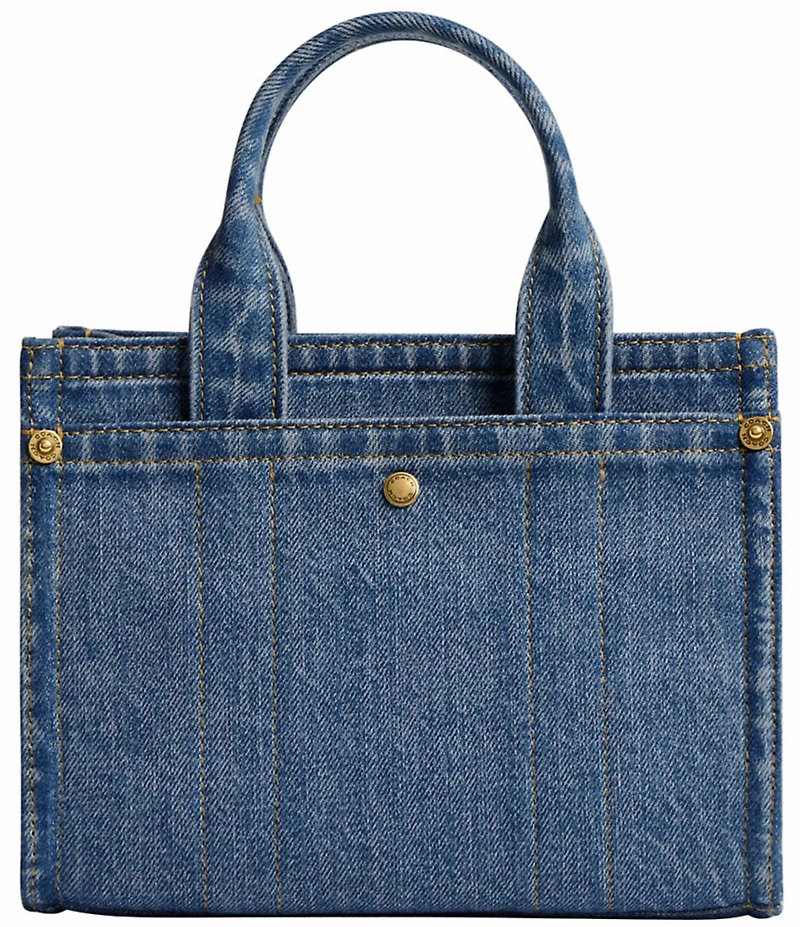 COACH Mini Cargo 20 Denim Tote Bag