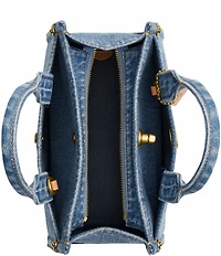 COACH Mini Cargo 20 Denim Tote Bag