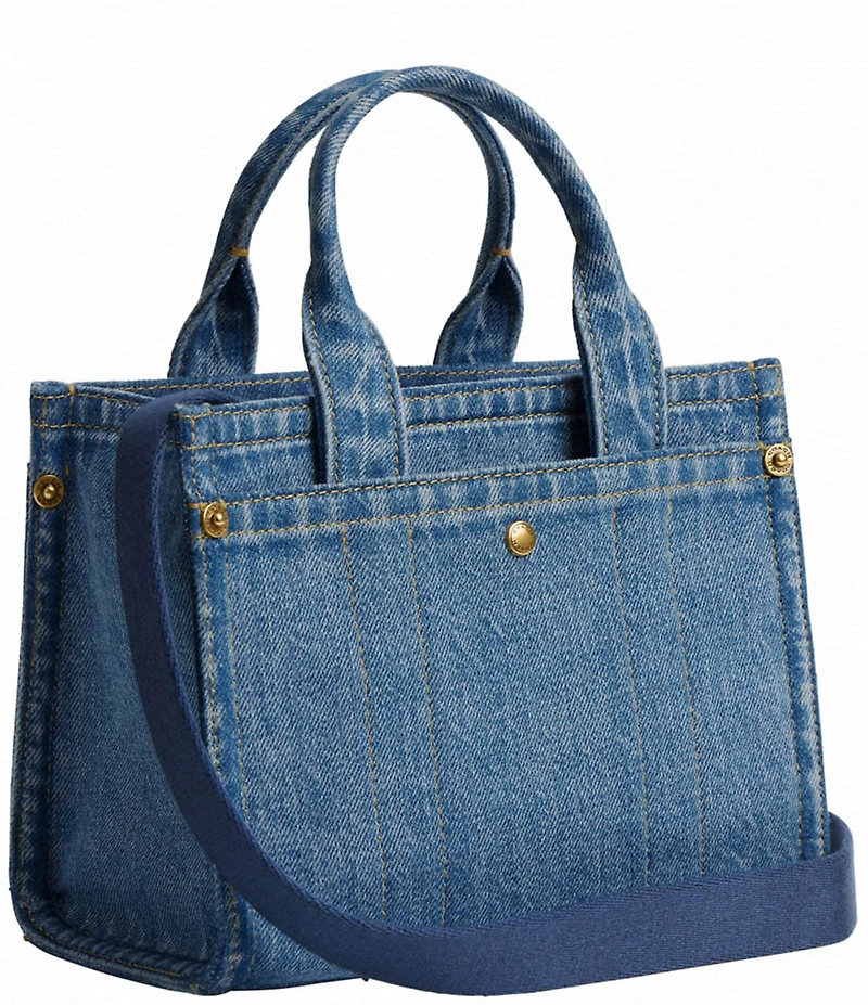 COACH Mini Cargo 20 Denim Tote Bag