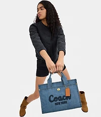 COACH Cargo Denim Tote Bag