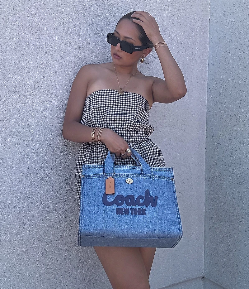 COACH Cargo Denim Tote Bag