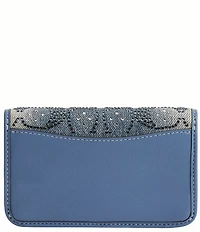 COACH Denim Crystal Signature Essential Slim Card Case