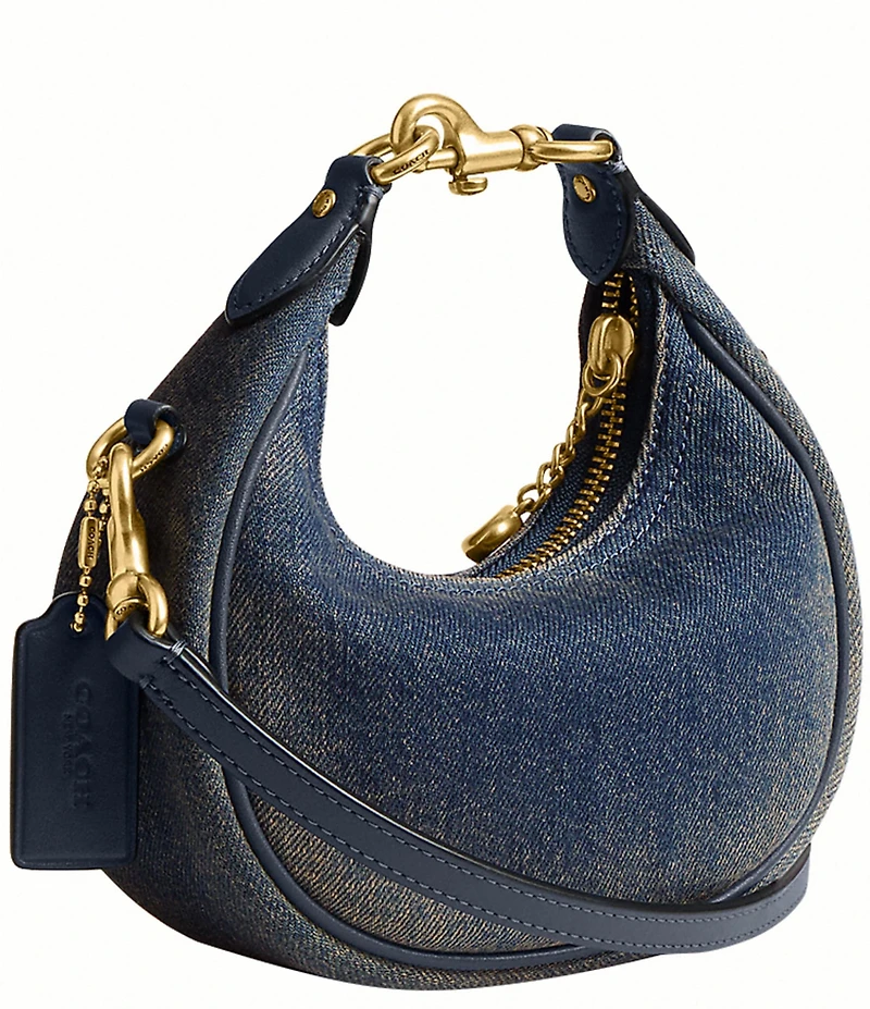 COACH Denim Jonie Handle Clutch