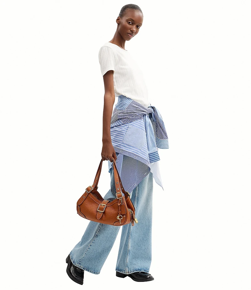 COACH Drifter 31 Textured Handle Shoulder Bag