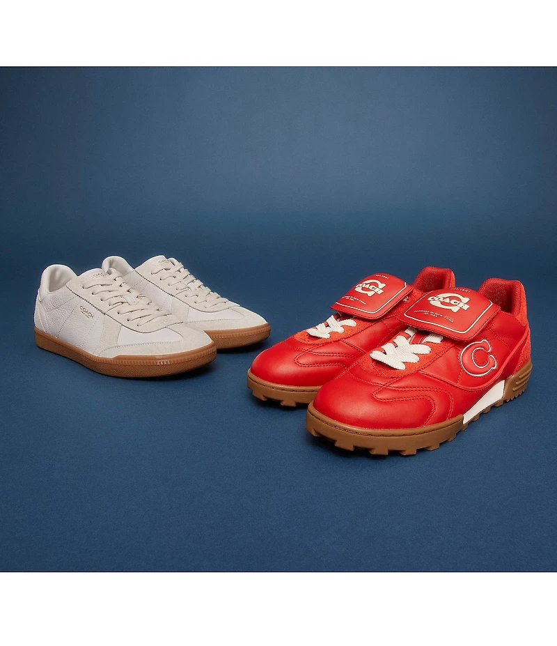 COACH Women's Ellis Limited Edition Leather and Suede Lace Up Sneakers