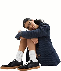 COACH Women's Ellis Leather and Suede Lace Up Sneakers