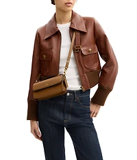 COACH Elora Leather Top Handle Shoulder Bag