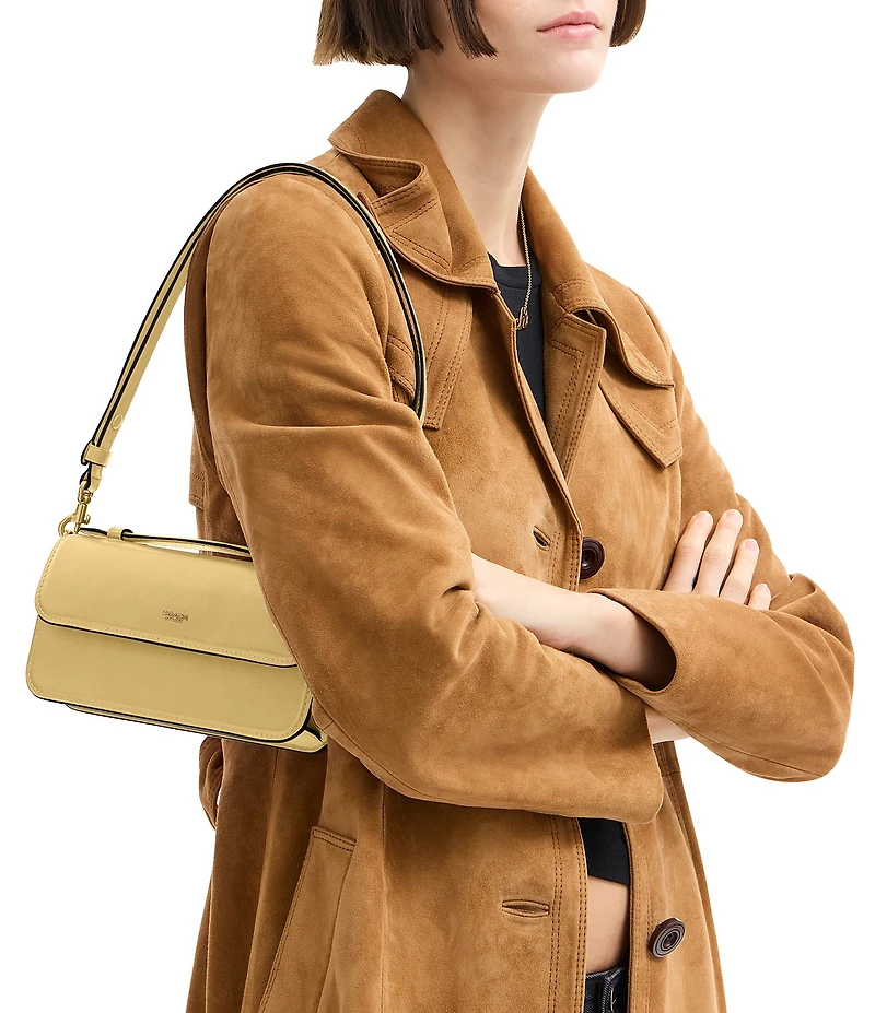 COACH Elora Leather Top Handle Shoulder Bag