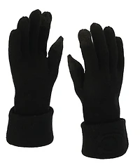 COACH Embossed C Traditional Five Finger Knit Gloves