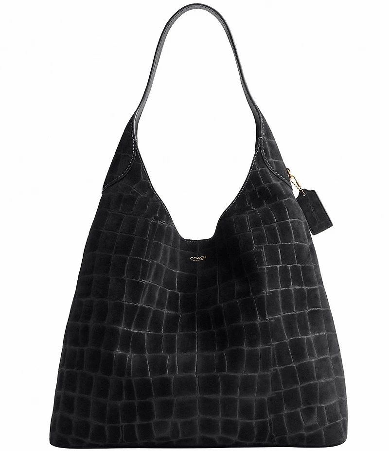 COACH Embossed Croc Brooklyn 39 Hobo Tote Bag