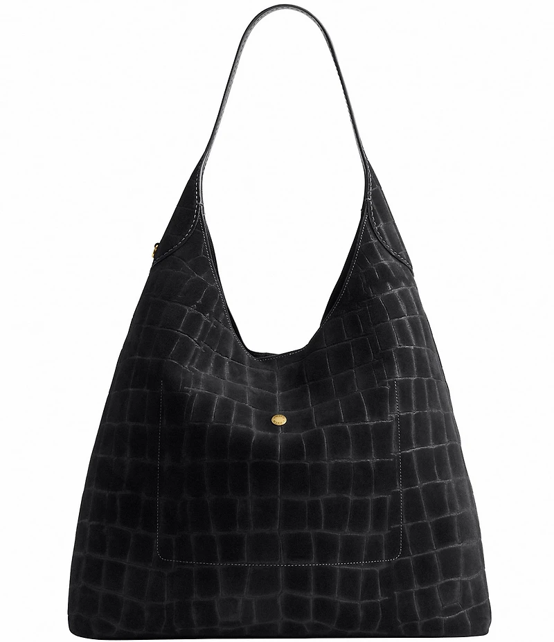 COACH Embossed Croc Brooklyn 39 Hobo Tote Bag