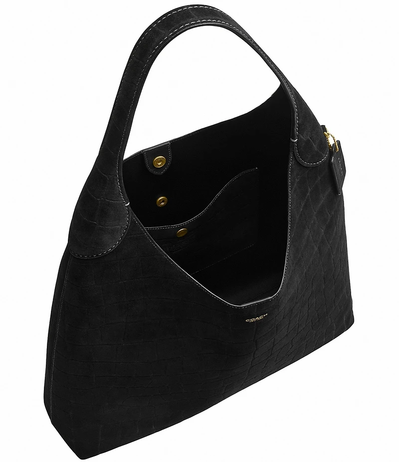 COACH Embossed Croc Brooklyn 39 Hobo Tote Bag