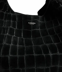 COACH Embossed Croc Brooklyn 39 Hobo Tote Bag