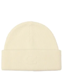 COACH C Embossed Ribbed Knit Beanie