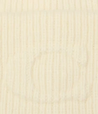 COACH C Embossed Ribbed Knit Beanie