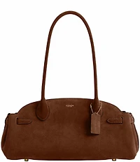 COACH Empire 34 Carryall Suede Shoulder Bag
