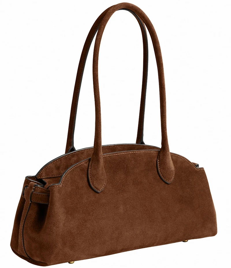 COACH Empire 34 Carryall Suede Shoulder Bag