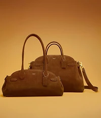 COACH Empire 34 Carryall Suede Shoulder Bag