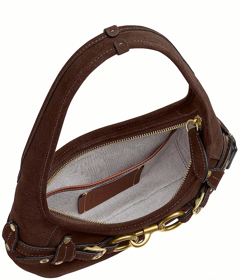 COACH Ergo Suede Belted Shoulder Bag