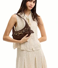 COACH Ergo Suede Belted Shoulder Bag