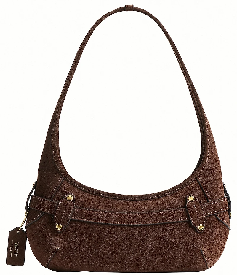 COACH Ergo Suede Belted Shoulder Bag