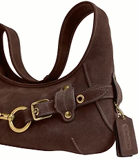 COACH Ergo Suede Belted Shoulder Bag