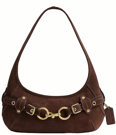 COACH Ergo Suede Belted Shoulder Bag