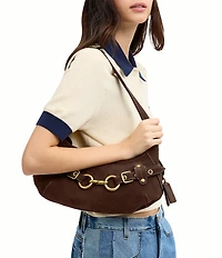 COACH Ergo Suede Belted Shoulder Bag