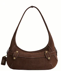 COACH Ergo Suede Belted Shoulder Bag