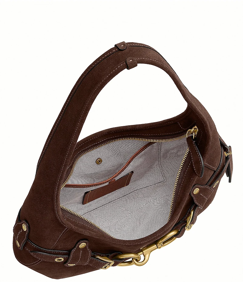 COACH Ergo Suede Belted Shoulder Bag