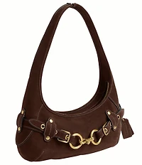 COACH Ergo Suede Belted Shoulder Bag
