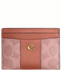 COACH Essential Card Case in Signature Canvas Wallet